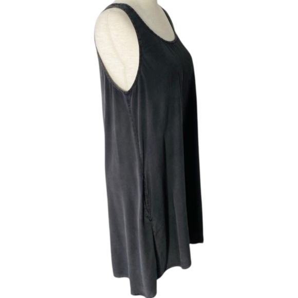 ❌Everlane 100% Silk The Tank Dress with Pockets Charcoal Gray Size Small - Picture 5 of 14